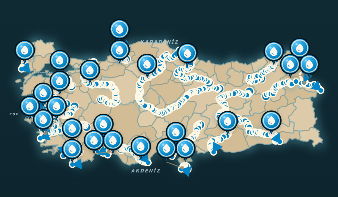 Türkiye haritasında Kızılırmak seçimi